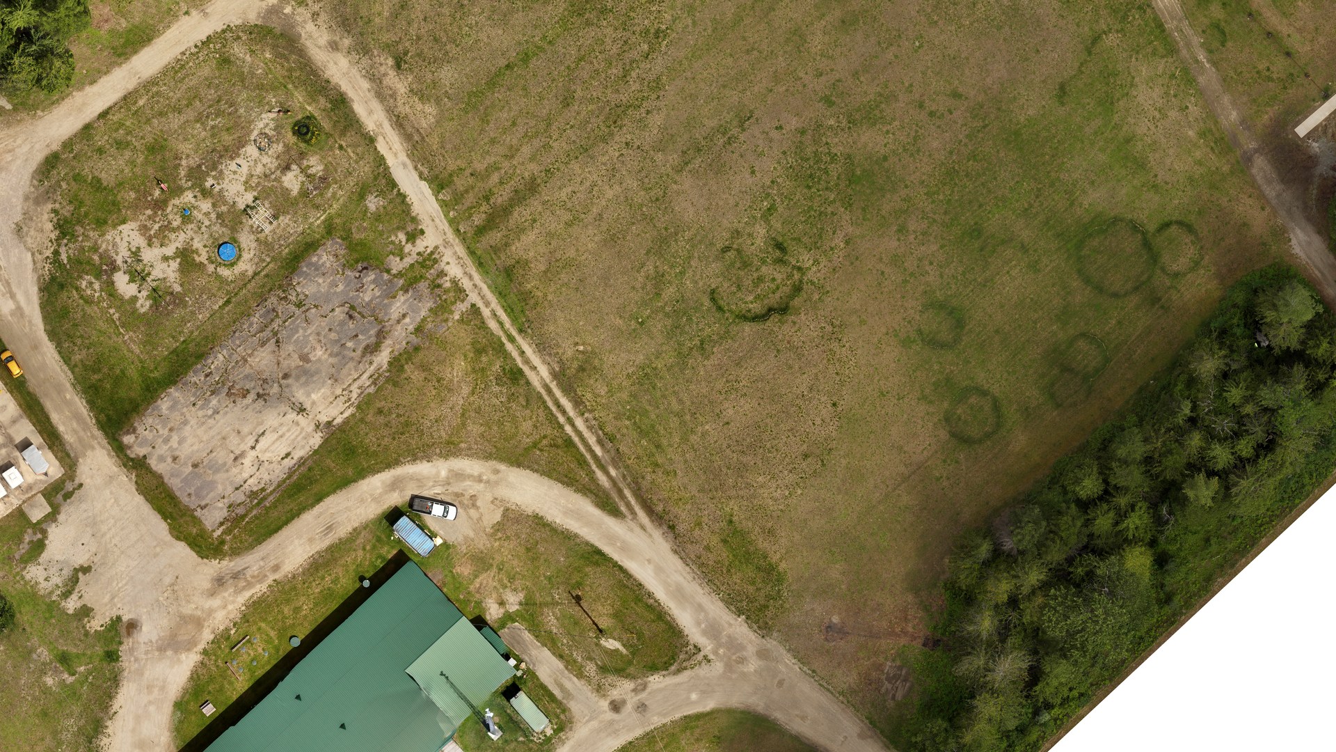 Aerial view of the Lardeau Valley Community Club